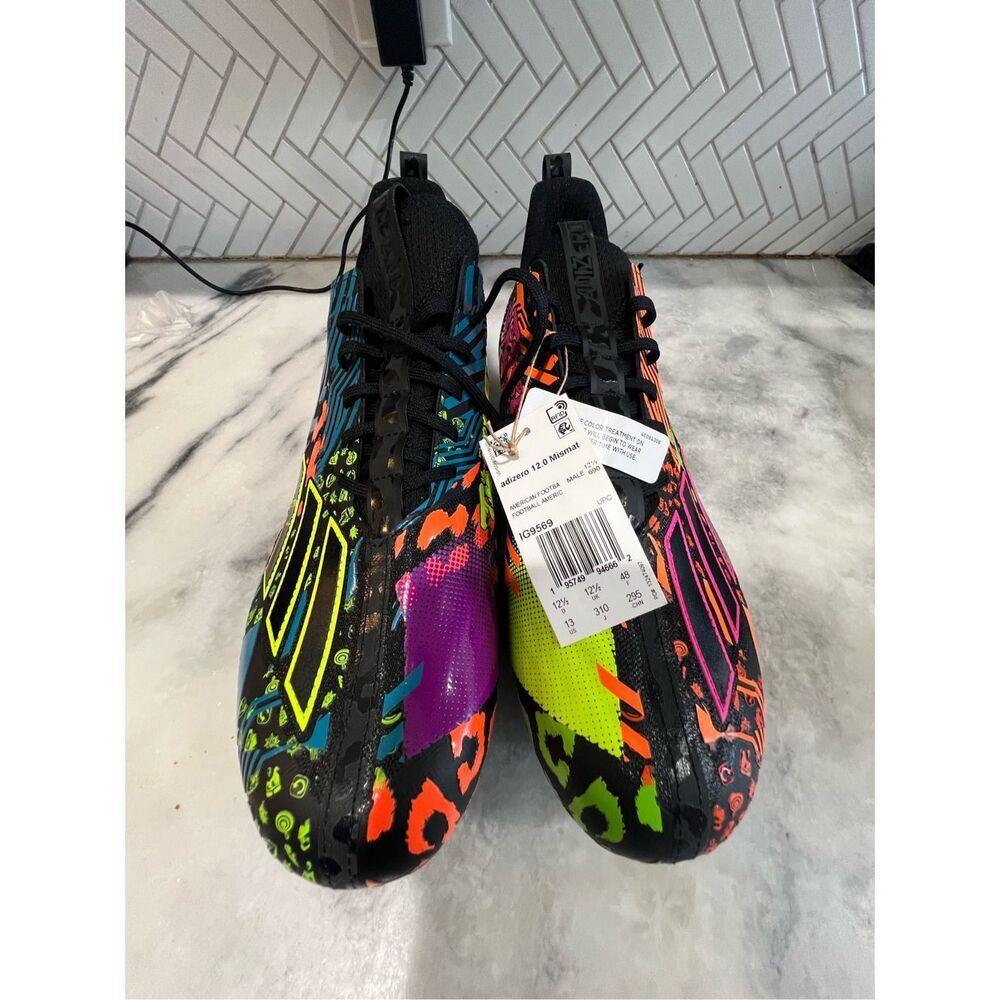 Adidas Men's Adizero 12.0 Mismatch Football Cleats Black Size: 13 (IG9569)